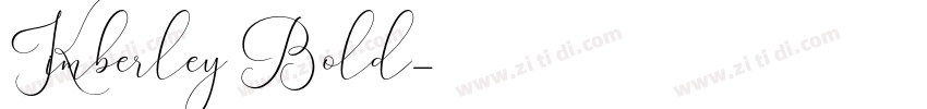 Kimberley Bold字体转换